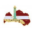 Magnēts Latvija ar Brīvības pieminekli